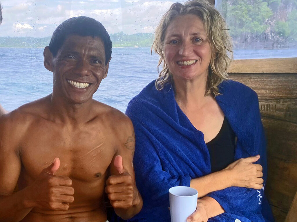 Unser Guide Ivan, der uns bei allen Tauchgängen um Bangka Island in Nord-Sulawesi begleitete